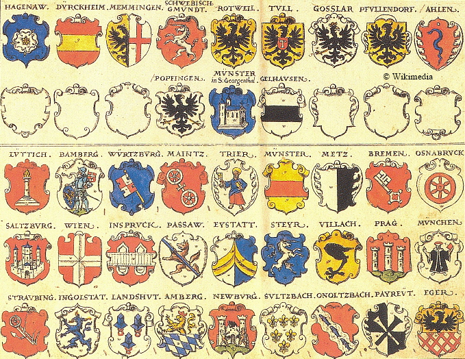 Wappen der freien Reichsstädte von 1605, Blatt 2 Wappen der freien Reichsstädte von 1605, Blatt 2